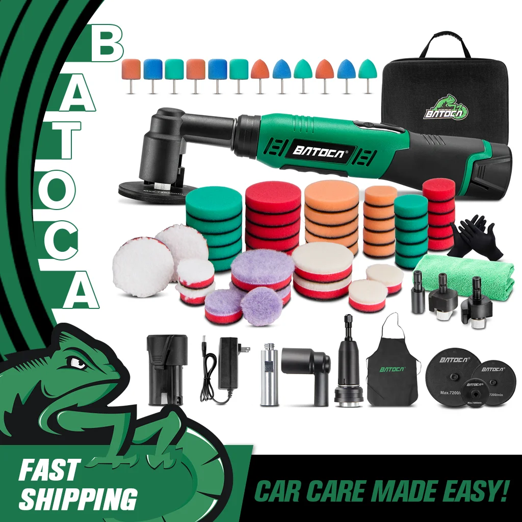 BATOCA S6 Cordless Mini Polisher (RO & DA, 2 Heads)